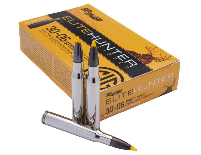 Ammunition Sig Sauer 3188 ft lbs 30 06 SIG E3006TH2-20    ELITE HUNT 3006   165 GR  20/10 • Model: 3188 ft lbs